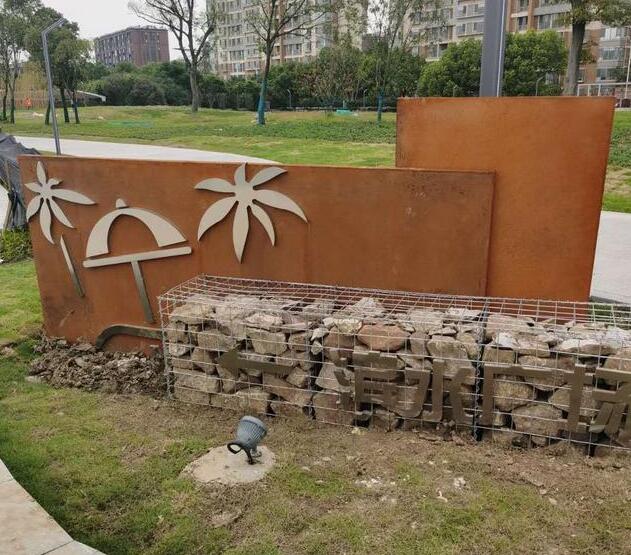 福鼎锈钢板挡土墙